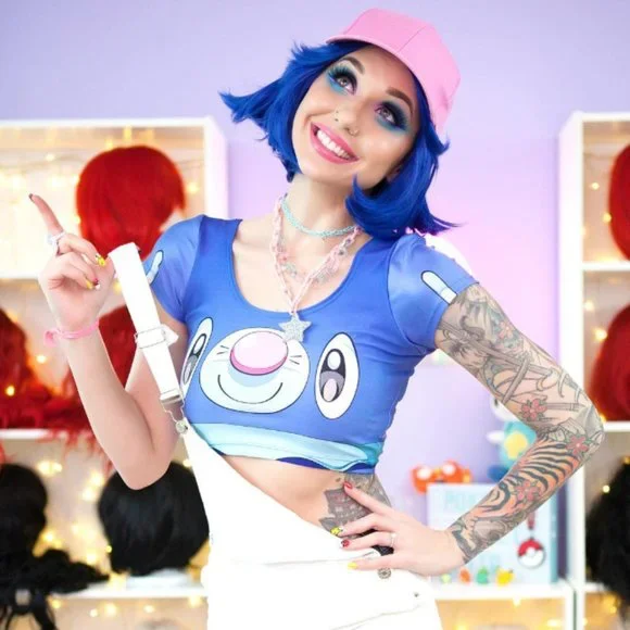 Living Dead Clothing Pokemon Popplio Crop Top - Picture 8 of 8